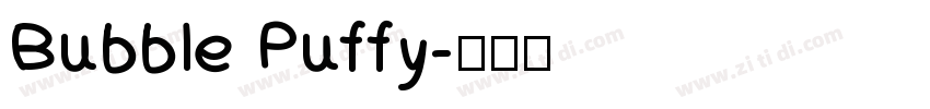 Bubble Puffy字体转换